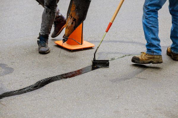 Parking Lot Crack Sealing in South Bend